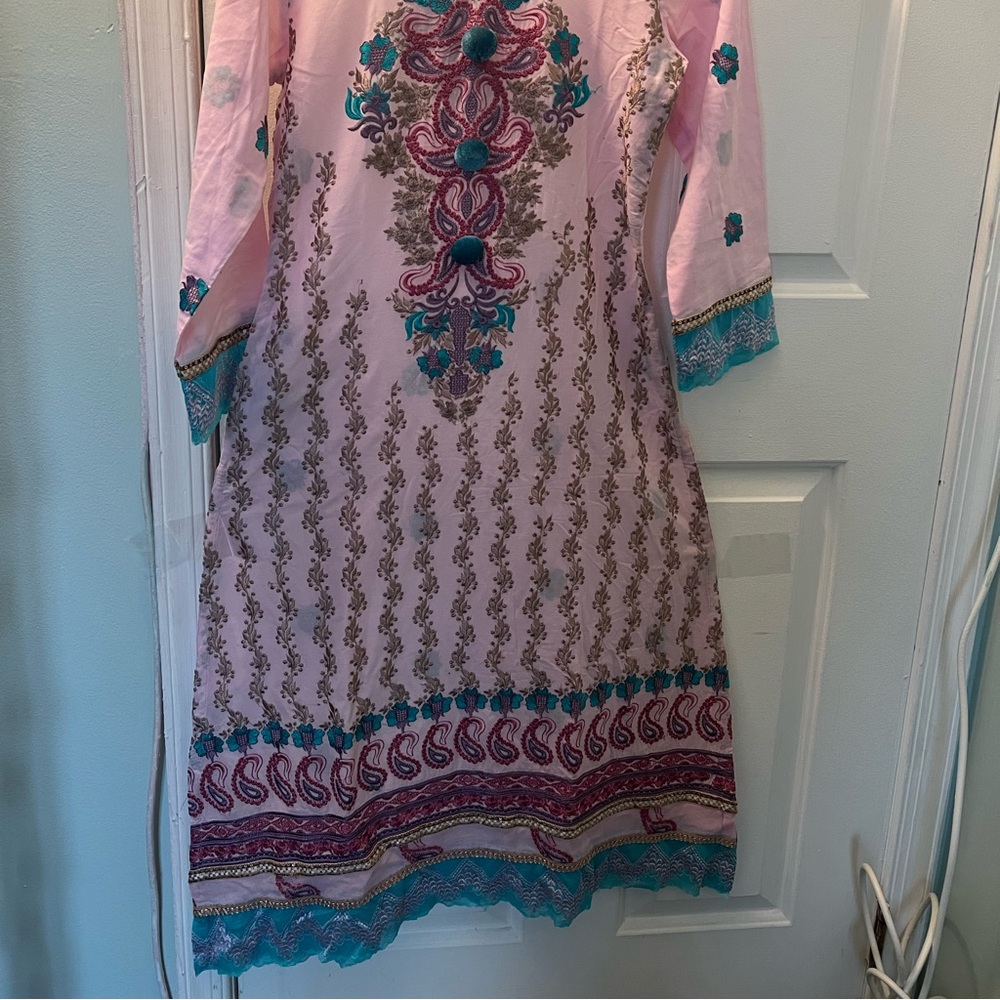 3 piece beautiful embroidered dress.